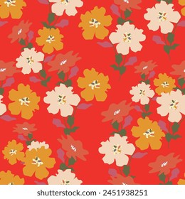 Delicate flowery pattern in small flowers. Floral seamless background for textile, wallpapers, print, wrap and papers
