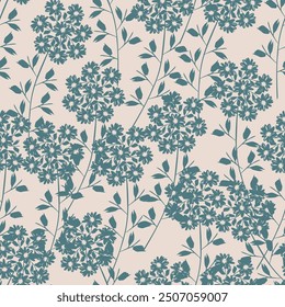 Delicate flowery pattern in small flowers. Floral seamless background for textile, wallpapers, print, wrap and papers