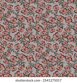 Delicate flowery pattern in small flowers. Floral seamless background for textile, wallpapers, print, wrap and papers