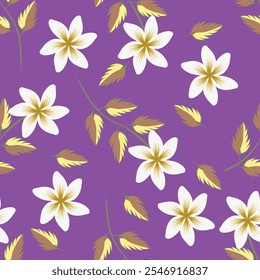 Delicate flowery pattern in small flowers. Floral seamless background for textile, wallpapers, print, wrap and papers