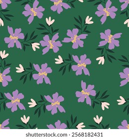 Delicate flowery pattern in small flowers. Floral seamless background for textile, wallpapers, print, wrap and papers