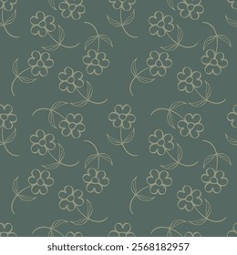 Delicate flowery pattern in small flowers. Floral seamless background for textile, wallpapers, print, wrap and papers