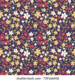 Delicate flowery pattern in small flowers. Floral seamless background for textile, wallpapers, print, wrap and papers.