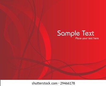 Delicadas olas que fluyen con fondo rojo