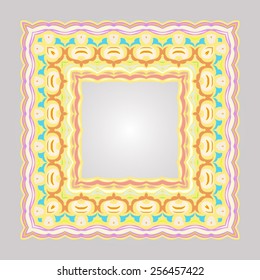 Delicate frame in bright colour.