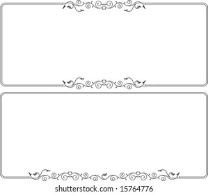 Delicate Frame designs Horizontal Orientation