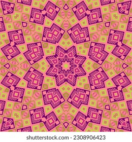 Delicate geometric endless ornament vector composition. Trendy rug print. Stylized mosaic pattern. Japan folk design. Tiled shapes geometry.