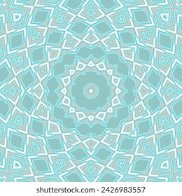 Zartes geometrisches endloses Ornament-Vektor-Design. Flaches Schal-Motiv. Bunte geometrische Textur. Türkisches Volksmotiv. Dekorelemente.