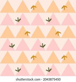 delicate geometric pattern. seamless background from triangles. abstract background in pastel colors.