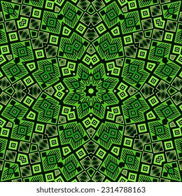 Delicado diseño gráfico de patrones repetidos geométricos. Impresión de alfombras. Textura de mosaico interior. Diseño folclórico marroquí. Muestra de baldosas planas.