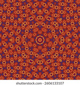Delicate geometric seamless pattern graphic composition. Exotic fabric print. Interior geometry pattern. Moroccan folk print. Artistic backdrop.