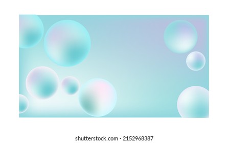 delicate glossy spheres. beautiful background. banner for your design