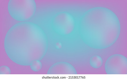 delicate glossy spheres. beautiful background. banner for your design