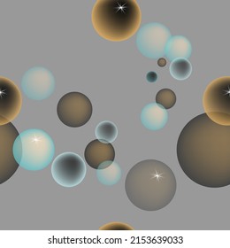 delicate glossy spheres. beautiful background. banner for your design