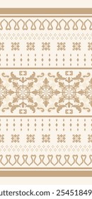 Delicado Bordado De Seda Dourada Em Fundo De Creme Luxo Rico Padrão De Borda Vetor. Sem emenda Weaves ilustração mão desenhar textura para Elaborar Design requintado. Tecidos vitorianos de marfim Brocade.