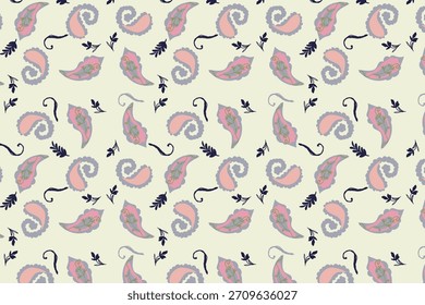 A delicate, gold-outlined paisley pattern on white, featuring airy, flowing silhouettes for an elegant and calm modern aesthetic.
