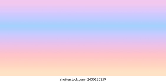 Degradado delicado de rosa a azul. Banner de verano en colores brillantes. Fondo con desenfoque retro.