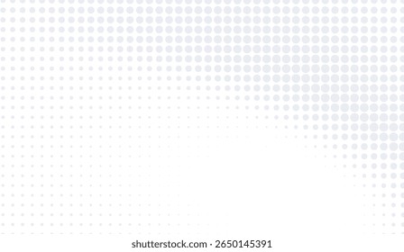 Delicate Gray Dot Halftone Pattern Background for Minimalist Design and Subtle Texture Overlays, Ideal for Website Backgrounds and Light Tone Creative Projects