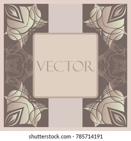Delicate greeting card with flowers
