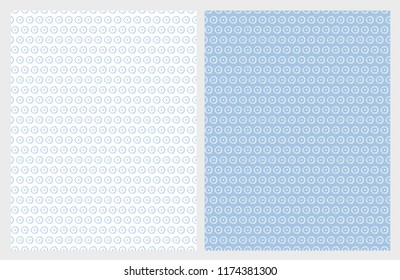 Delicate Hand Drawn Floral Vector Pattern. Abstract Flowers Isolated on a Blue and White Background. Cute Simple Floral Design. Lovely Simple Abstract Garden Vector Repeatable Pattern.