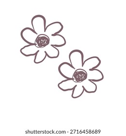 Delicados Elementos florales dibujados a mano añaden un toque de encanto natural a cualquier proyecto de diseño al instante
