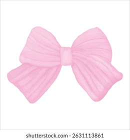 Uma delicada fita rosa pintada à mão, criada com técnica de aquarela macia. Perfeito para adicionar um toque romântico e feminino aos seus projetos de design.