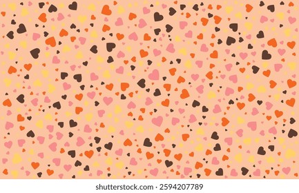 Delicate Heart Pattern on a Pastel Background