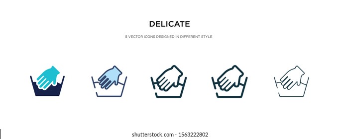 delicate icon in different style vector illustration. two colored and black delicate vector icons designed in filled, outline, line and stroke style can be used for web, mobile, ui