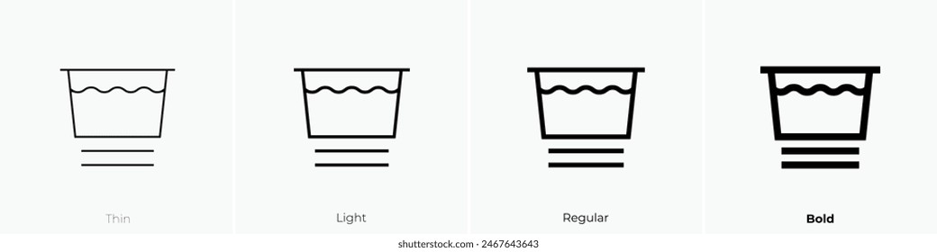delicate icon. Thin, Light Regular And Bold style design isolated on white background