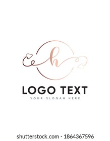 Una delicada y muy versátil plantilla de logotipo tipo carta de estilo H, logotipo vector para identidad empresarial y de empresa 