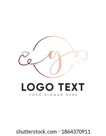 Una delicada y muy versátil carta tipo de letra G plantilla de logotipo, logotipo vector para identidad empresarial y de empresa 