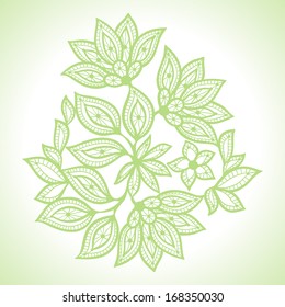 Delicate lace background, abstract ornament.