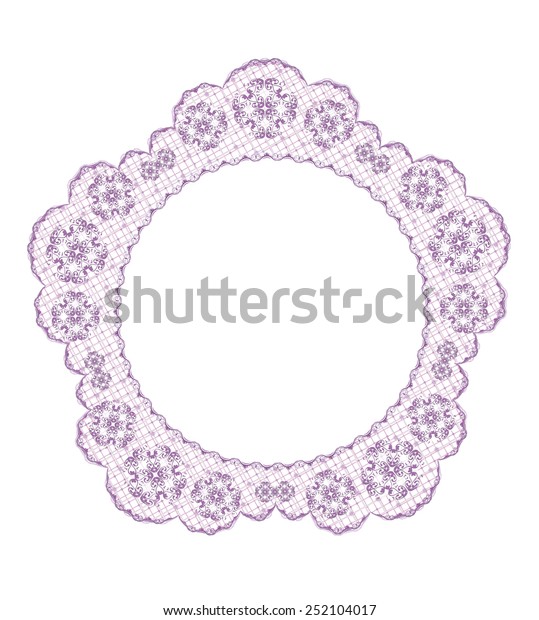 Delicate lace\
frame
