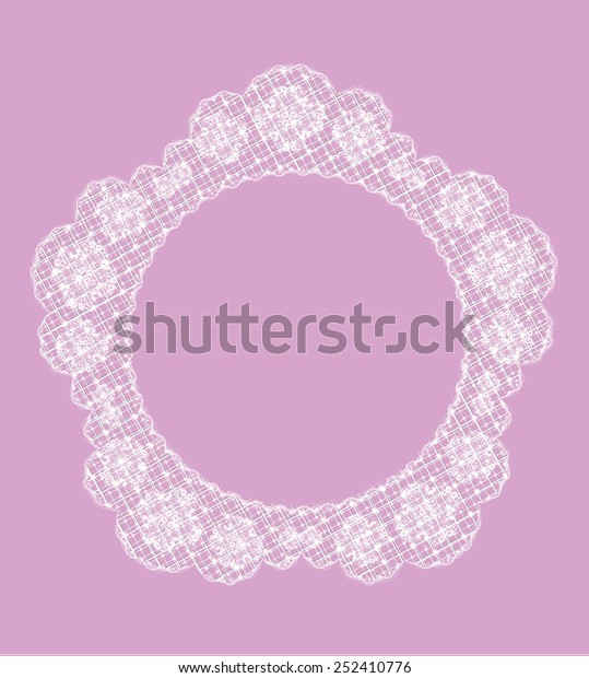 Delicate lace\
frame