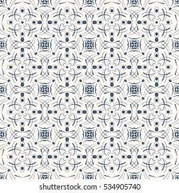 Delicate lace seamless pattern in a retro style. Vector illustration.