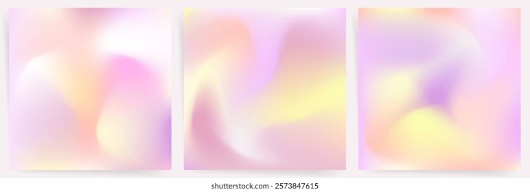 Delicate Lavender and Yellow Gradient. Elegant Soft Pastel Flow with Romantic Light Tones. Dreamy Abstract Design for Art Projects.