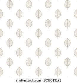 Delicate leafs seamless pattern. Background concept. Vector design. 