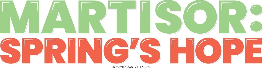 A delicate lettering vector design celebrating the hope of springtime.