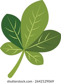 : A delicate light green leaf with a smooth outline, capturing the elegance and tranquility of natural elements in a clean, minimalist design.