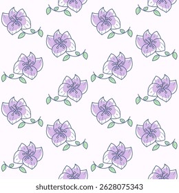 Delicate Lilac Floral Arrangement for Textile, Invitations and Greeting Cards Vector