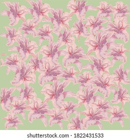 Delicate Lily of the valley Wallpaper. Floral floral background for decoration