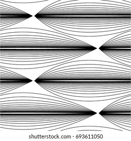 Delicate linear pattern, mesh, seamless vector background.