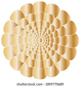 Delicate magical symmetrical gradient flower mandala for contemplation, harmony and yoga meditation, to attract abundance, love and joy to life