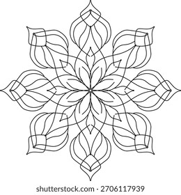 Mandala delicada trabalhada com cuidado