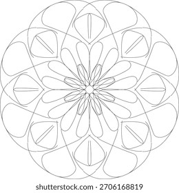 Mandala delicada brilhando com serenidade interna