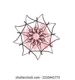 Delicate mint-peach. Colorful abstract gradient consisting of rectangles. Spectral dynamic background of square shape. Geometric collection. Vector.