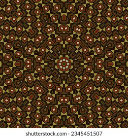 Delicate mosaic endless pattern graphic composition. Cute linen print. Interior geometry ornament. Scandinavian traditional motif. Ornate floor tile sample.