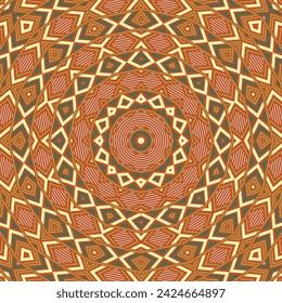 Delicate mosaic periodic ornament vector composition. Tetro plaid print. Mix geometrical texture. Islamic folk design. Arabesque style illustration.