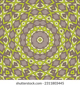 Delicate mosaic repeated ornament vector design. Exotic rug motif. Tribal mosaic texture. Portuguese ethnic composition. Decor elements.