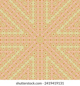 Delicate mosaic seamless pattern vector composition. Trendy carpet motif. Interior geometry texture. Turkish ethnic composition. Boho template.